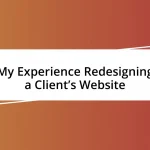 My Experience Redesigning a Client’s Website