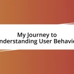 My Journey to Understanding User Behavior