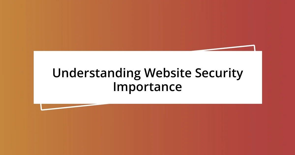 Understanding Website Security Importance